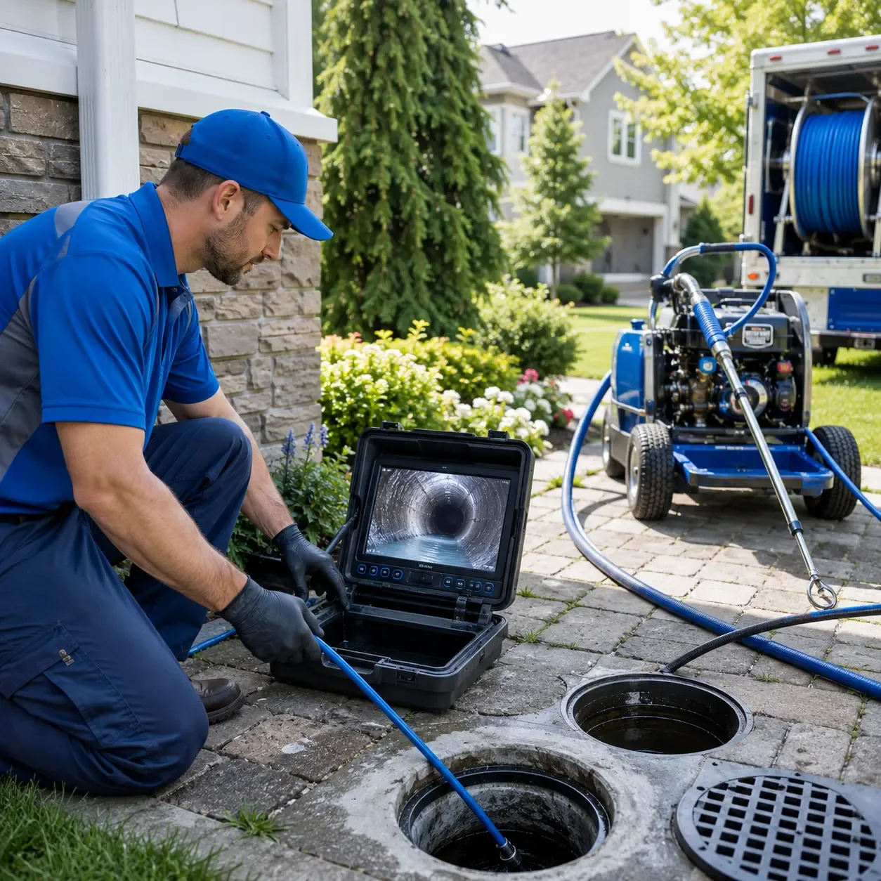 Outdoor drain cleaning professionals serving Camden, AL